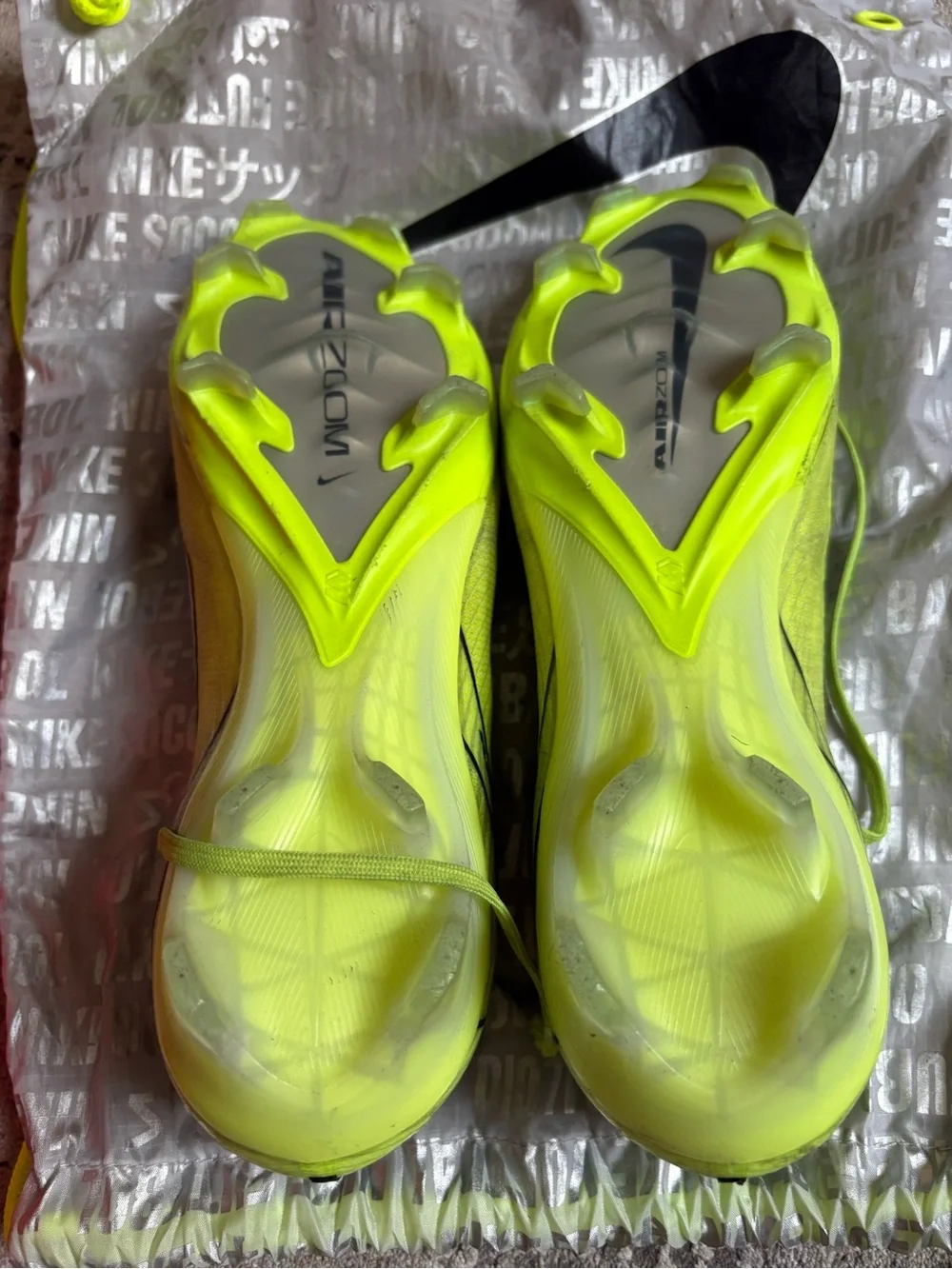 Nike Mercurial Superfly Gripknit Air Zoom FG Soccer Cleats Volt Men’s 9.5